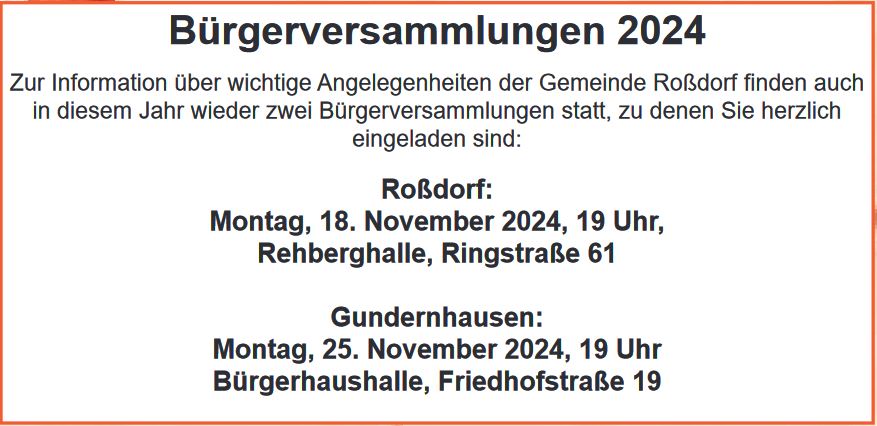 Bürgerversammlung 2024