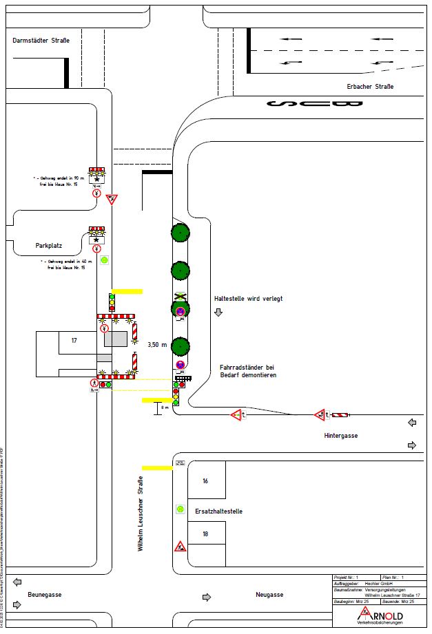 Plan Umleitung WLS 02.2025