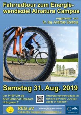 Plakat zur Fahrradtour am 31.08.2019